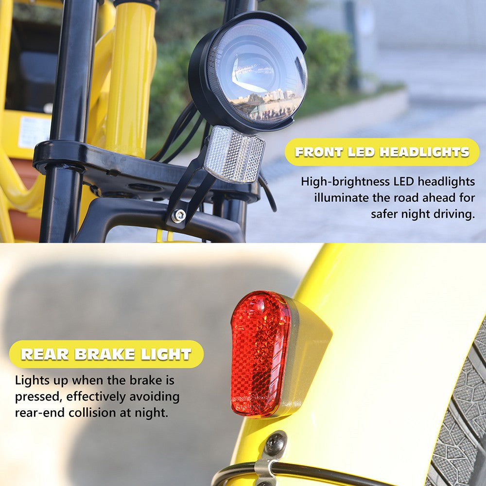 Hidoes C8 Electric Bike, 700W Motor, 48V 17Ah Battery, 20*4.0 inch Fat Tire, 40km/h Max Speed, 55km Range, Front & Rear Disc Brakes, Hydraulic Spring Damping, Shimano 7-speed