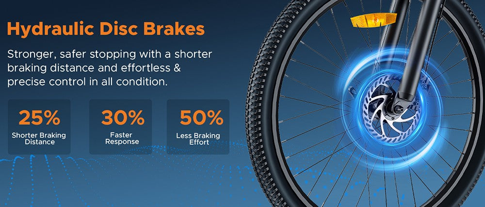 Bicicleta Eléctrica HillMiles MileTrail 1, Motor de 250W, Batería de 36V 13Ah, Neumáticos de 26*1.95 pulgadas, Velocidad Máxima de 25 km/h, Alcance Máximo de 120 km, Frenos de Disco Hidráulicos, Suspensión de Horquilla Delantera, Cambiador de 7 Velocidades - Gris