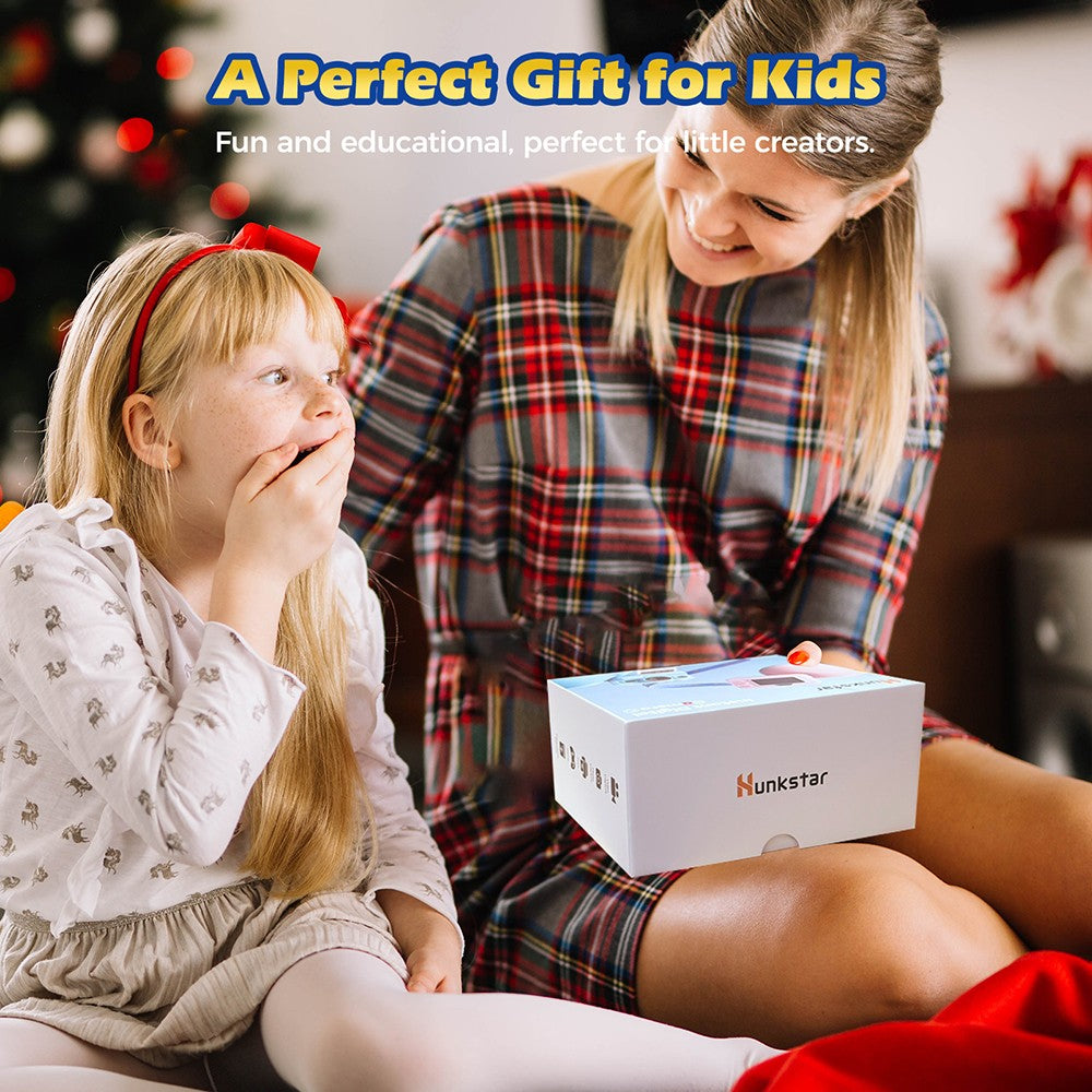 Hunkstar HC200 Instant Print Camera for Kids, with 32GB SD Card, Birthday Gifts for Girls Boys Age 3-12, HD Digital Video Cameras, Portable Toy, Blue