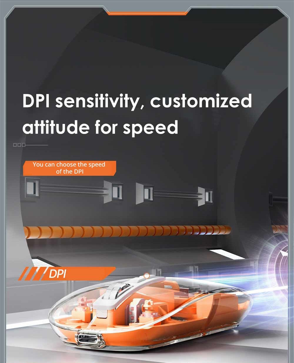 HXSJ T900 2.4G & Bluetooth Wireless Mouse 800-2400 DPI Adjustable RGB Light Mute Click - Pink