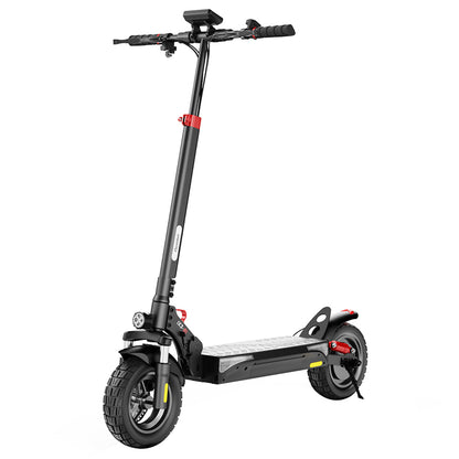 iScooter iX3 Folding Electric Scooter, 10" Pneumatic Tires, 800W Motor, 10Ah Battery, 40km/h Max Speed, 40km Max Range, Adjustable Handlebar Height, App Control - Black