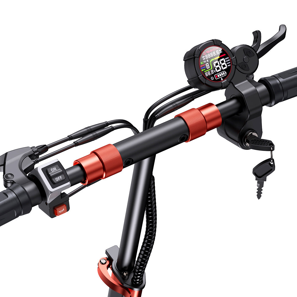 iScooter iX5S Electric Scooter, 1000W Motor, 48V 15Ah Battery, 11-inch Tire, 45km/h Max Speed, 40km Range, Dual Disc Brakes, Front &amp; Rear Shock Absorbers