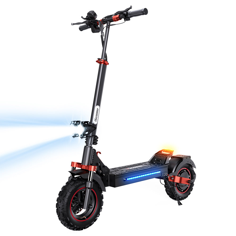 iScooter iX5S Electric Scooter, 1000W Motor, 48V 15Ah Battery, 11-inch Tire, 45km/h Max Speed, 40km Range, Dual Disc Brakes, Front &amp; Rear Shock Absorbers