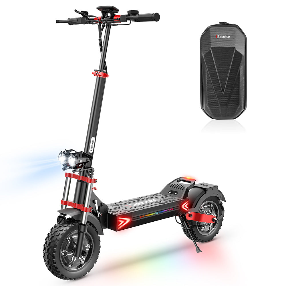 iScooter iX8 Electric Scooter, 2*1200W Motor, 48V 20AH Battery, 12-inch Tire, 60km/h Max Speed, 70km Range, Dual Hydraulic Disc Brakes, Front &amp; Rear Suspension
