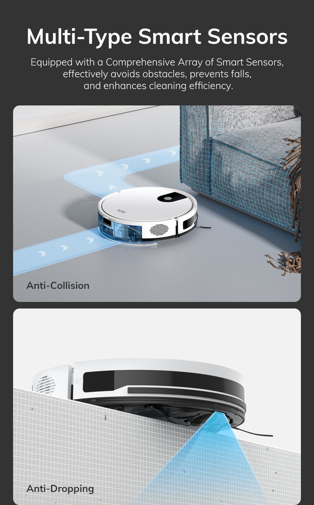 ILIFE G9 Pro Saugroboter mit automatischer Entleerungsstation, Gyroskop-Navigation, 3000 Pa Saugkraft, 100 Minuten Laufzeit, 2,5-Liter-Staubbeutel, Reinigungsmodi (Plan/Kanten/Punkt/Max), Alexa- und Google Home-Unterstützung, Fernbedienung, Weiß