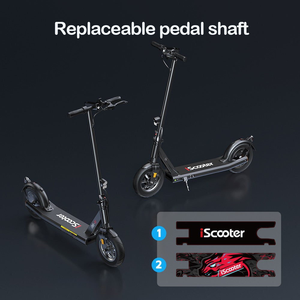 iScooter i9S Electric Scooter, 500W Motor, 10Ah Battery, 10-inch Pneumatic Tire, 30km/h Max Speed, 30km Range, Front Shock Absorption, Electronic Brake & Disc Brake
