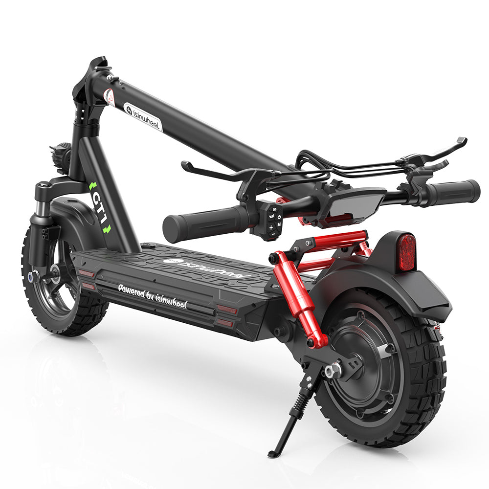 isinwheel GT1 Electric Scooter, 800W Motor, 48V 10Ah Battery, 10-inch Off-road Tire, 45km/h Max Speed, 45km Range, Disc Brakes, Front &amp; Rear Shock Absorption, 150kg Max Load, App Control