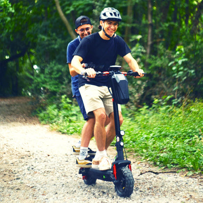 isinwheel GT2 Off-road Electric Scooter, 800W Motor, 48V 15Ah Battery, 11-inch Pneumatic Tires, 45km/h Max Speed, 45km Max Range, Disc Brake, Quadruple Shock Absorber - Black