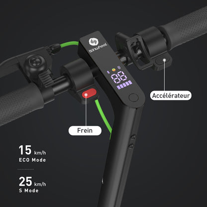 isinwheel S9 Pro Electric Scooter, 350W Motor, 36V 7.5Ah Battery, 8.5 Inches Pneumatic Tire, 25km/h Max Speed, 28km Range, App Control