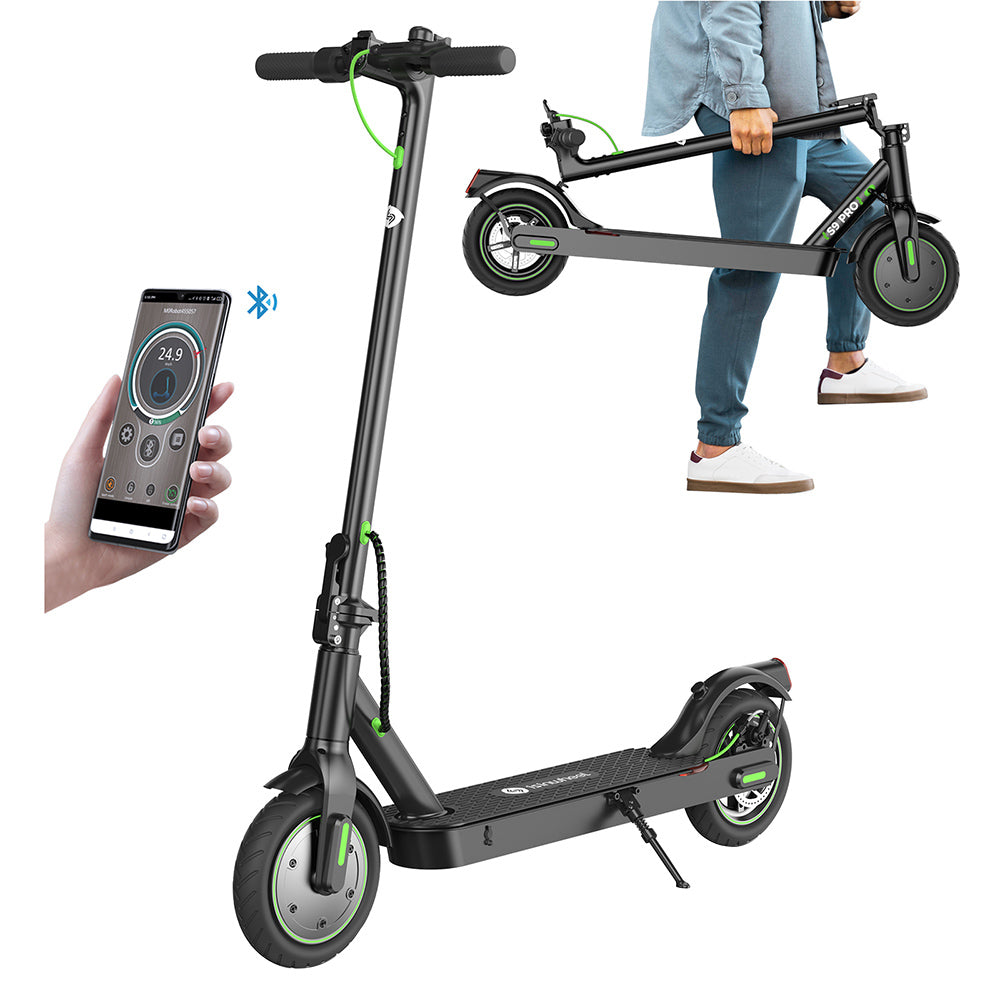 isinwheel S9 Pro Electric Scooter, 350W Motor, 36V 7.5Ah Battery, 8.5 Inches Pneumatic Tire, 25km/h Max Speed, 28km Range, App Control