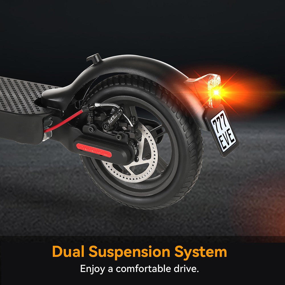 Patinete Eléctrico E9 Pro, Certificación ABE, Motor de 350W, Batería de 36V 7.5Ah, Neumático de 8.5 pulgadas, Velocidad Máxima de 20km/h, Autonomía de 30km, Sistema de Doble Frenado, Control por App.