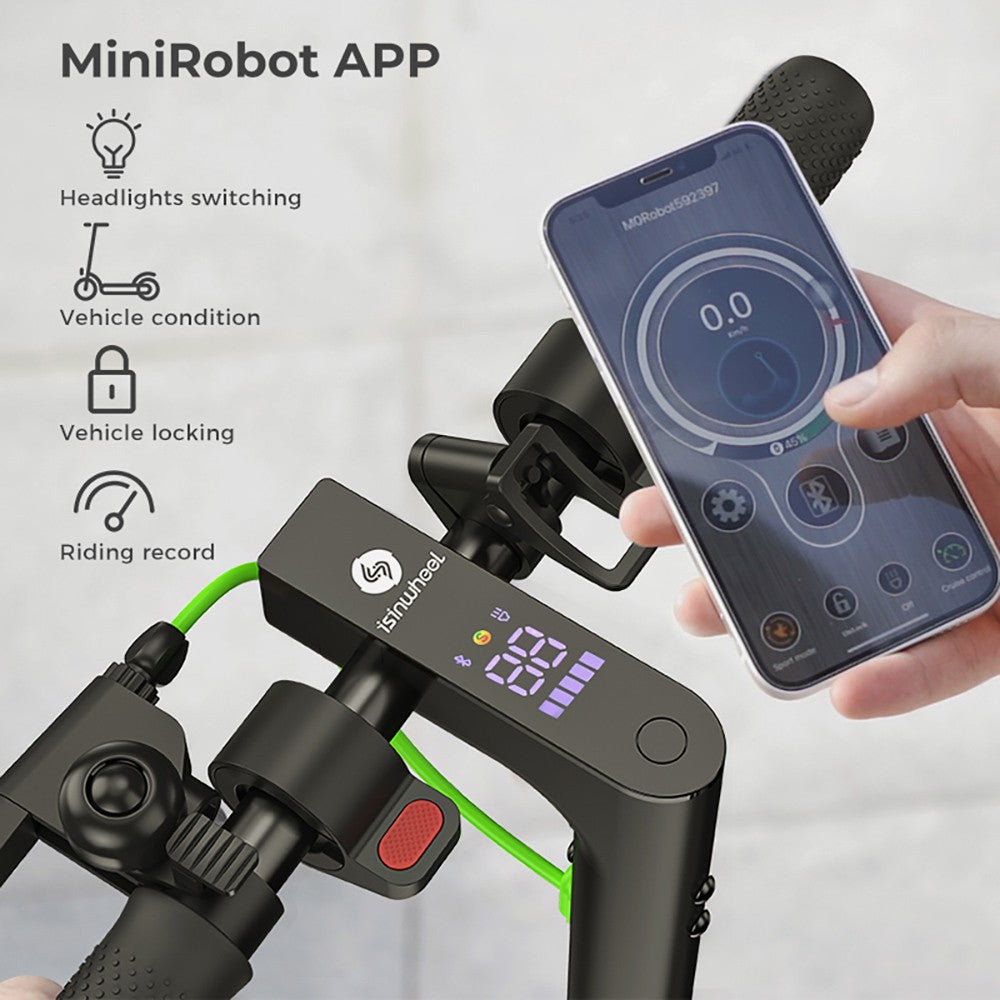isinwheel S9 Pro Elektroroller, 350-W-Motor, 36-V-7,5-Ah-Akku, 8,5-Zoll-Luftreifen, 25 km/h Höchstgeschwindigkeit, 28 km Reichweite, App-Steuerung
