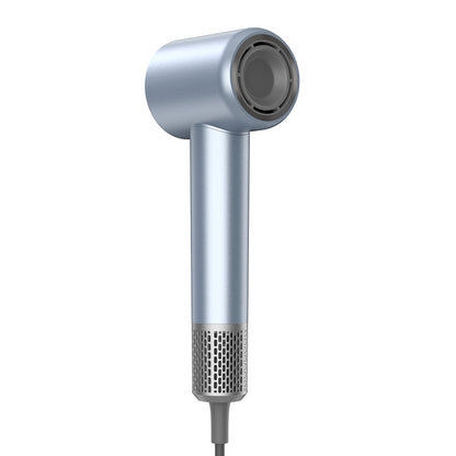JIGOO H300 1600W High-Speed Professional Hair Dryer, 200 Million Negative Ions, 2 Speed Levels and 4 Heat Settings, 110000rpm Brushless Motor, Low Noise, 3-Color Light Ring With 2 Nozzles For Home/Salon/Travel