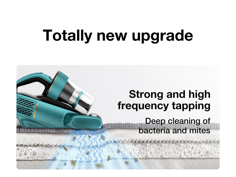 Aspiradora de mano antiácaros Jimmy BX6 de 600 W, puerto de succión ensanchado de 240 mm, lámpara UV y tecnología ultrasónica - Azul