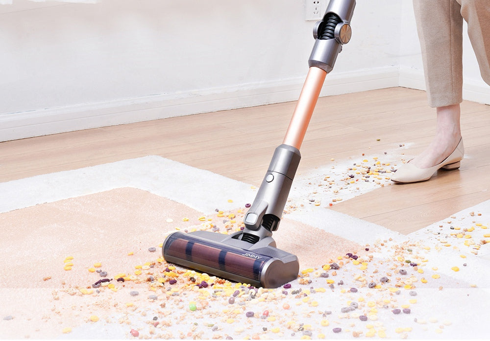Aspiradora de mano inalámbrica flexible JIMMY H9 Pro con potente succión de 200 AW, motor de 600 W, 80 minutos de autonomía, ruido ultrabajo para la limpieza de suelos y muebles, de Xiaomi - Oro