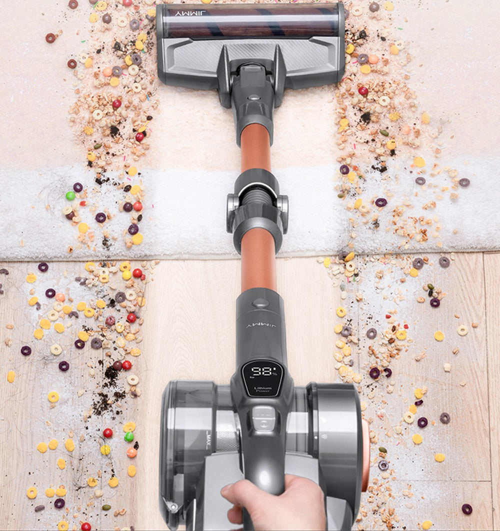 Aspiradora de mano inalámbrica flexible JIMMY H9 Pro con potente succión de 200 AW, motor de 600 W, 80 minutos de autonomía, ruido ultrabajo para la limpieza de suelos y muebles, de Xiaomi - Oro