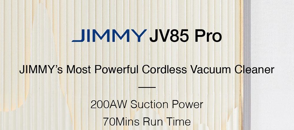 JIMMY JV85 Pro, versión de fregado, aspiradora inalámbrica de mano flexible 2 en 1, aspira y friega, 200 AW de potente succión, motor digital sin escobillas de 550 W, 70 minutos de autonomía, depósito de agua de 200 ml, ruido ultrabajo - Morado