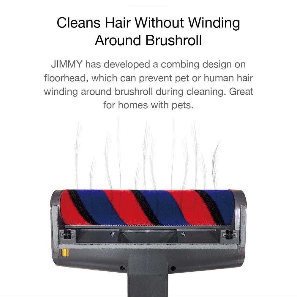 JIMMY JV85 Pro, versión de fregado, aspiradora inalámbrica de mano flexible 2 en 1, aspira y friega, 200 AW de potente succión, motor digital sin escobillas de 550 W, 70 minutos de autonomía, depósito de agua de 200 ml, ruido ultrabajo - Morado