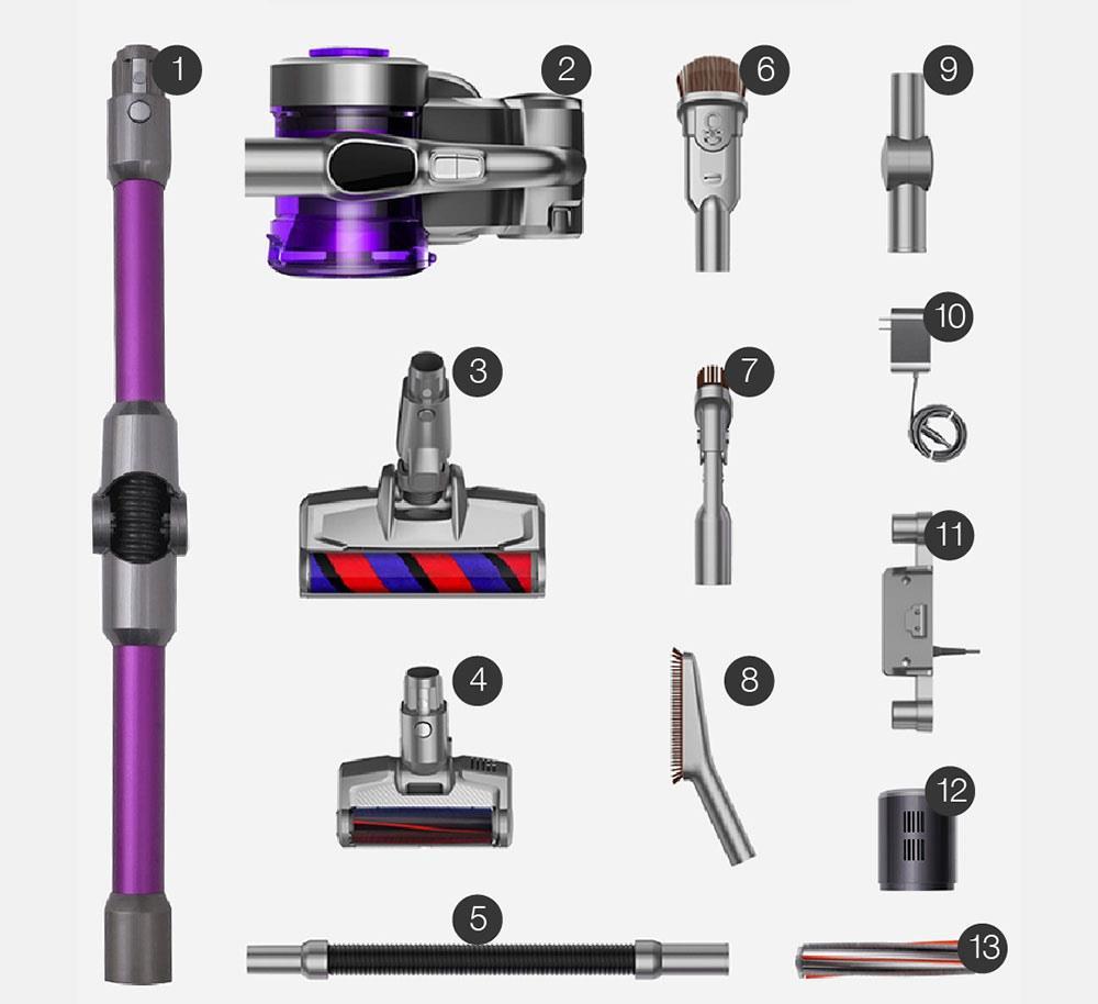 JIMMY JV85 Pro, versión de fregado, aspiradora inalámbrica de mano flexible 2 en 1, aspira y friega, 200 AW de potente succión, motor digital sin escobillas de 550 W, 70 minutos de autonomía, depósito de agua de 200 ml, ruido ultrabajo - Morado