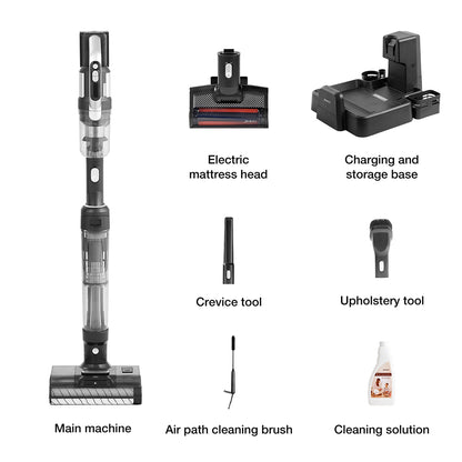 JIMMY PW11 Pro 4-in-1 Cordless Vacuum &amp; Washer, 460W Strong Power, Double Cleaning, Hot Air Fast Dry, LED Screen, 180° Lay Flat Design, Dual Roller Brushes, For Hard Floors, Pet Hair, Silver-black Color