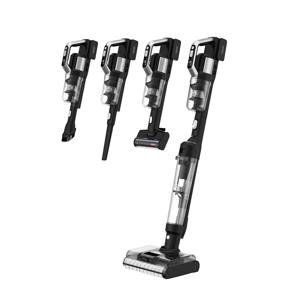 JIMMY PW11 Pro 4-in-1 Cordless Vacuum &amp; Washer, 460W Strong Power, Double Cleaning, Hot Air Fast Dry, LED Screen, 180° Lay Flat Design, Dual Roller Brushes, For Hard Floors, Pet Hair, Silver-black Color