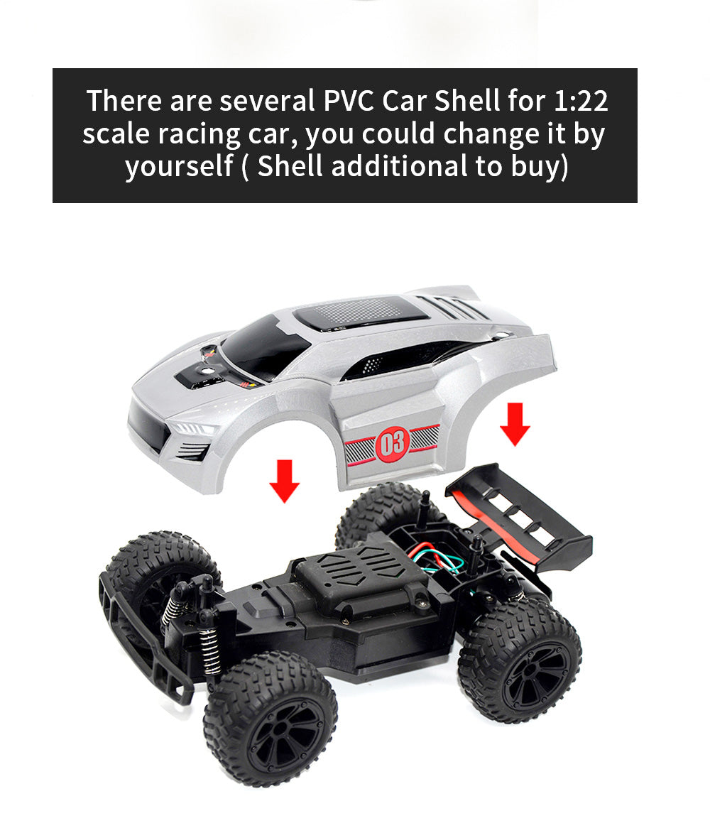 JJRC Q88 2.4G Remote Car 40-50 Distances Control High Speed ​​Off-Road Vehicles Stunt Car Toy Gift for Kids - Silver