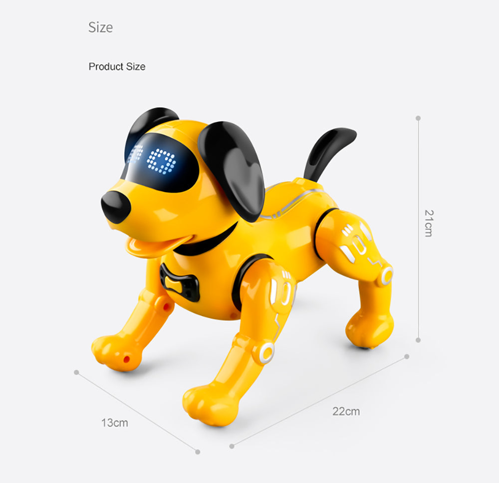 JJRC R19 Remote Control Robot Dog Toy Interaction RC Robotic Stunt Puppy Educational Toy for Kids - White