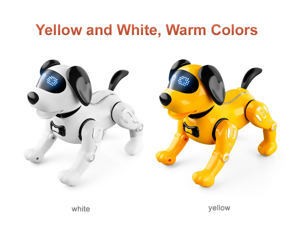 JJRC R19 Remote Control Robot Dog Toy Interaction RC Robotic Stunt Puppy Educational Toy for Kids - White