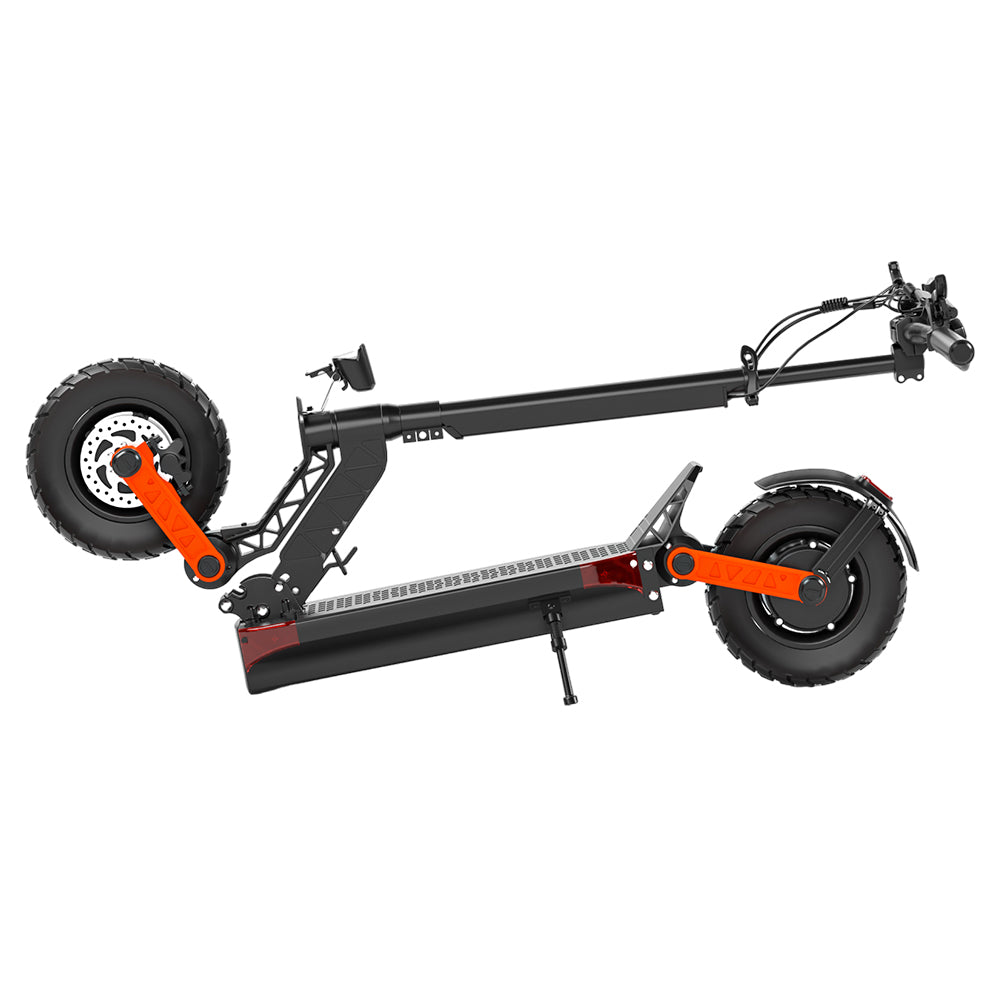 JOYOR S10-Z Electric Scooter 10 Inch Off-road Tires 60V 18Ah Battery 1000W*2 Dual Motor 70-85KM Range 120KG Load Double Hydraulic Disc Brakes Shock absorber Turn signal Smart LED Display update from S10-S - Black