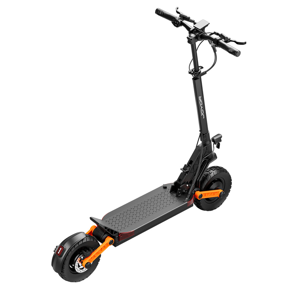 Patinete Eléctrico JOYOR S10-S, neumáticos todoterreno de 10 pulgadas, batería de 60V 18Ah, doble motor de 2*1000W, velocidad máxima de 65 km/h, autonomía de 70-85 km, carga máxima de 120 kg, frenos de disco hidráulicos dobles - Negro