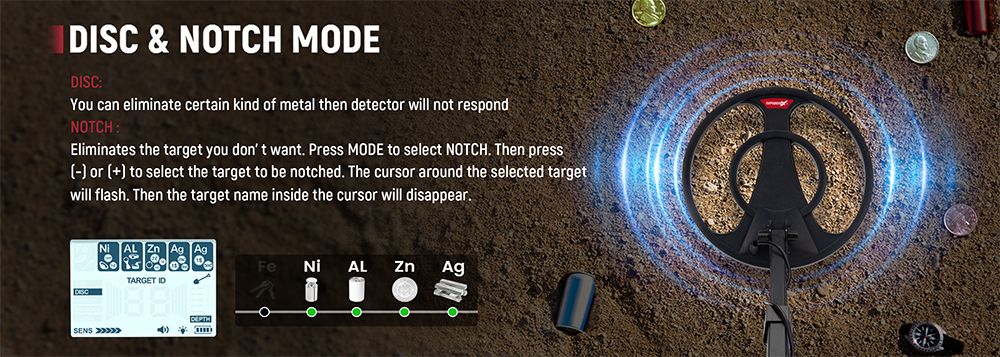 KAIWEETS EXPLORER X I Metal Detector, 6 Detection Modes, LCD Screen, Adjustable Long Stem, IP68 Waterproof Coil