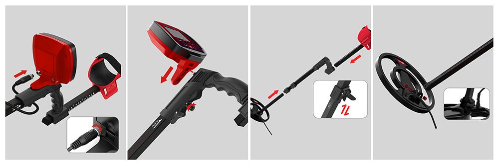 KAIWEETS EXPLORER X I Metal Detector, 6 Detection Modes, LCD Screen, Adjustable Long Stem, IP68 Waterproof Coil