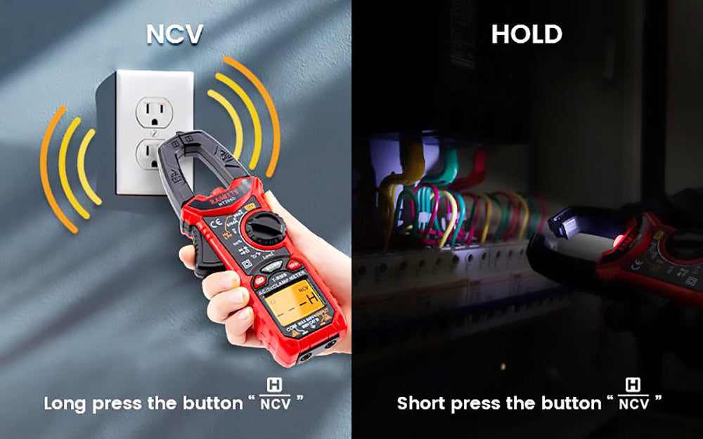 KAIWEETS HT206D Digital Clamp Meter, LowZ & LPF, NCV Detection Function