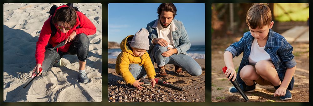 KAIWEETS PREC-POINTER I Metal Detector Pinpointer, 360° Detection, IP68 Waterproof, LCD Screen & Flashlight, 3 Alert Modes