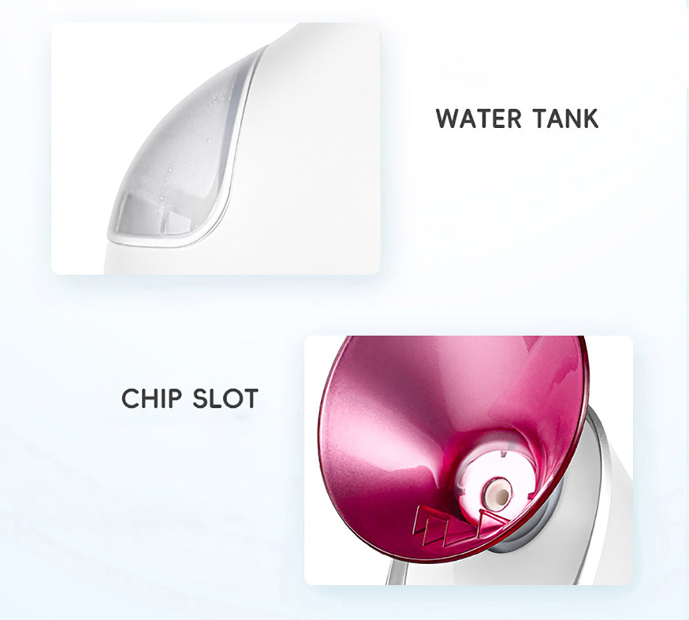 Vaporizador facial iónico de vapor caliente KSKIN KD2331A, humidificador de aromaterapia para el hogar, pulverización cálida y caliente, penetración por pulverización iónica - Enchufe UE