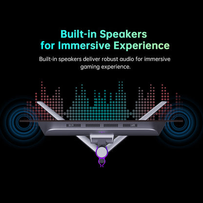 KTC G27P6 27-inch LG OLED Gaming Monitor, 2560x1440 16:9 240Hz Refresh Rate, 1500000:1 Constrast Ratio, 136% sRGB HDR10 0.03ms GTG Response Time, Low Blue FreeSync&amp;G-Sync, 3xUSB3.0 2xHDMI2.0 DP1.4 Type-C, Built-in Speakers KVM 65W Reverse Charge VESA