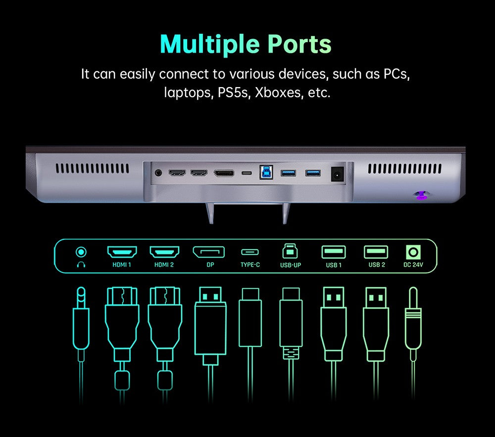 KTC G27P6 27-Inch OLED Gaming Monitor with 2560x1440 Resolution, 240Hz Refresh & 0.03ms GTG - EU Plug
