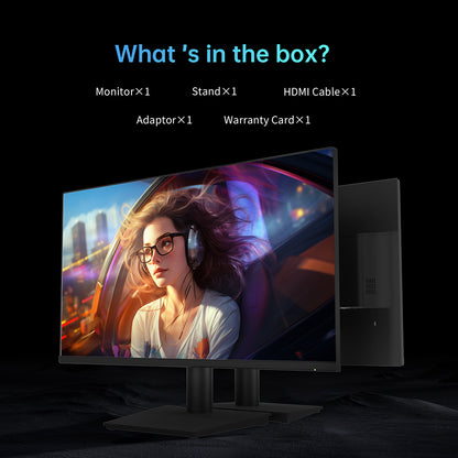 KTC H24V13 23.8-inch Gaming Monitor, 1920x1080 16:9 100Hz High Refresh Rate VA Panel, 4000:1 Contrast Ratio, 104% sRGB HDR10 16ms Response Time, Low Blue Light, FreeSync &amp; G-Sync Compatible, HDMI VGA Audio Out, VESA Wall Mount Tilt Adjustment Display