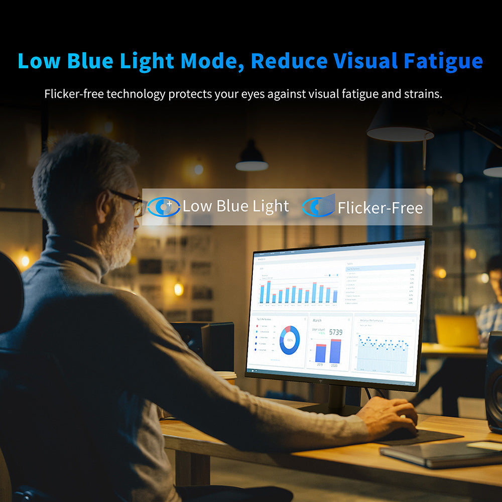 KTC H24V13 23.8-inch Gaming Monitor, 1920x1080 16:9 100Hz High Refresh Rate VA Panel, 4000:1 Contrast Ratio, 104% sRGB HDR10 16ms Response Time, Low Blue Light, FreeSync &amp; G-Sync Compatible, HDMI VGA Audio Out, VESA Wall Mount Tilt Adjustment Display