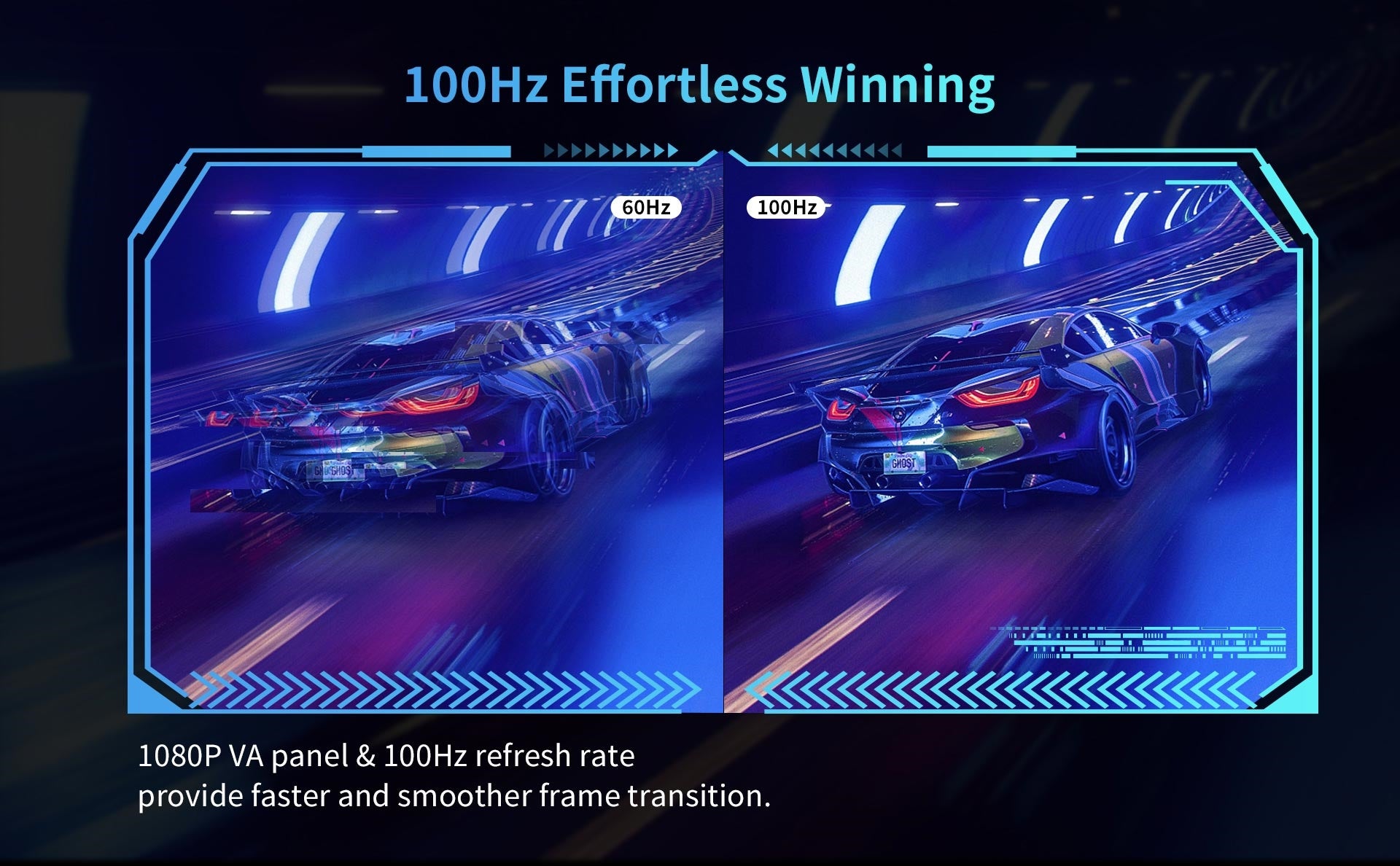 KTC H24V13 23.8-inch Gaming Monitor 100Hz 1920 x 1080 104% sRGB AdaptiveSync VESA Wall Mount Tilt Adjustment