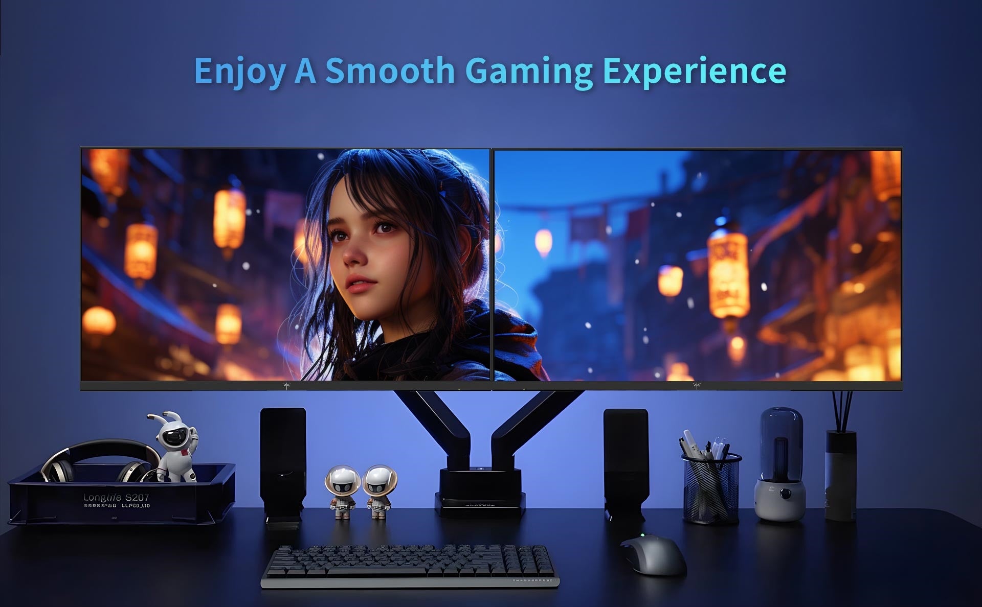 KTC H24V13 23.8-inch Gaming Monitor 100Hz 1920 x 1080 104% sRGB AdaptiveSync VESA Wall Mount Tilt Adjustment