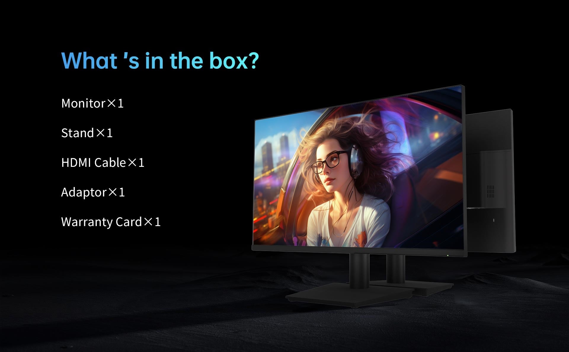 KTC H24V13 23.8-inch Gaming Monitor 100Hz 1920 x 1080 104% sRGB AdaptiveSync VESA Wall Mount Tilt Adjustment