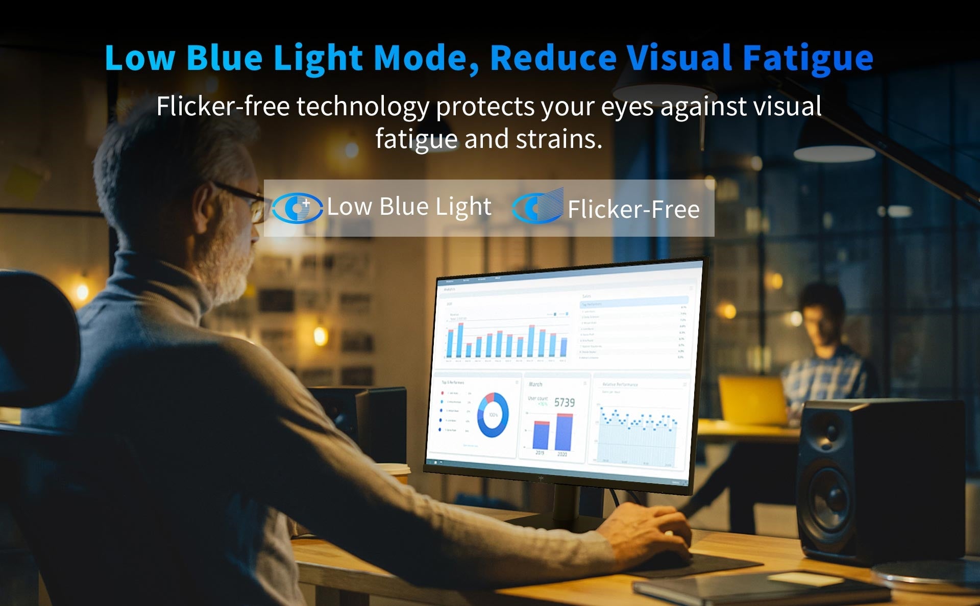 KTC H24V13 23.8-inch Gaming Monitor 100Hz 1920 x 1080 104% sRGB AdaptiveSync VESA Wall Mount Tilt Adjustment