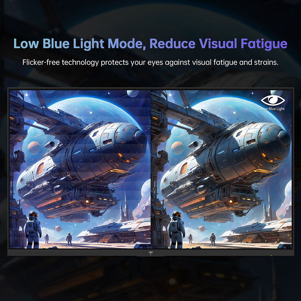 KTC H27V13 27-inch Gaming Monitor, 1920x1080 FHD 16:9 VA Panel, 100Hz Refresh Rate, 4000:1 Contrast Ratio, 106% sRGB HDR10 8ms Response Time, Low Blue Light, FreeSync &amp; G-Sync Compatible, HDMI VGA Audio Out, VESA Wall Mount Tilt Adjustment Displayer