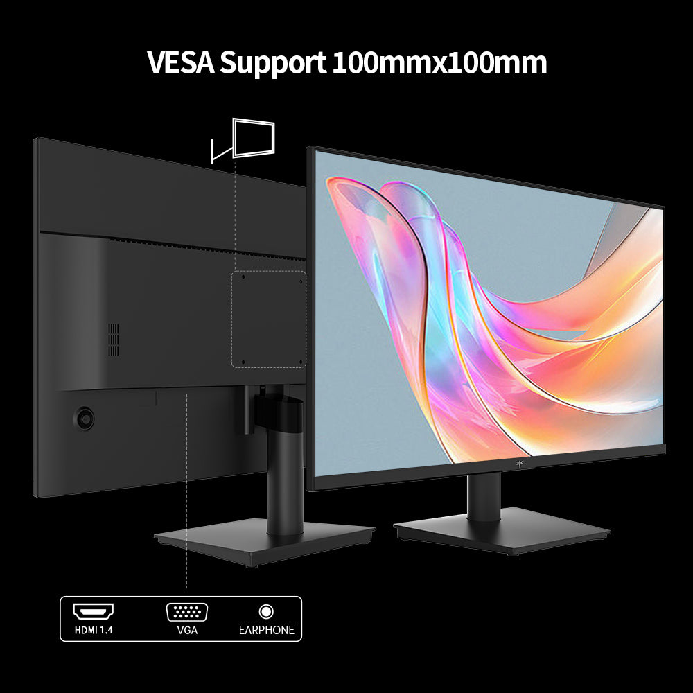 KTC H27V13 27-inch Gaming Monitor, 1920x1080 FHD 16:9 VA Panel, 100Hz Refresh Rate, 4000:1 Contrast Ratio, 106% sRGB HDR10 8ms Response Time, Low Blue Light, FreeSync &amp; G-Sync Compatible, HDMI VGA Audio Out, VESA Wall Mount Tilt Adjustment Displayer