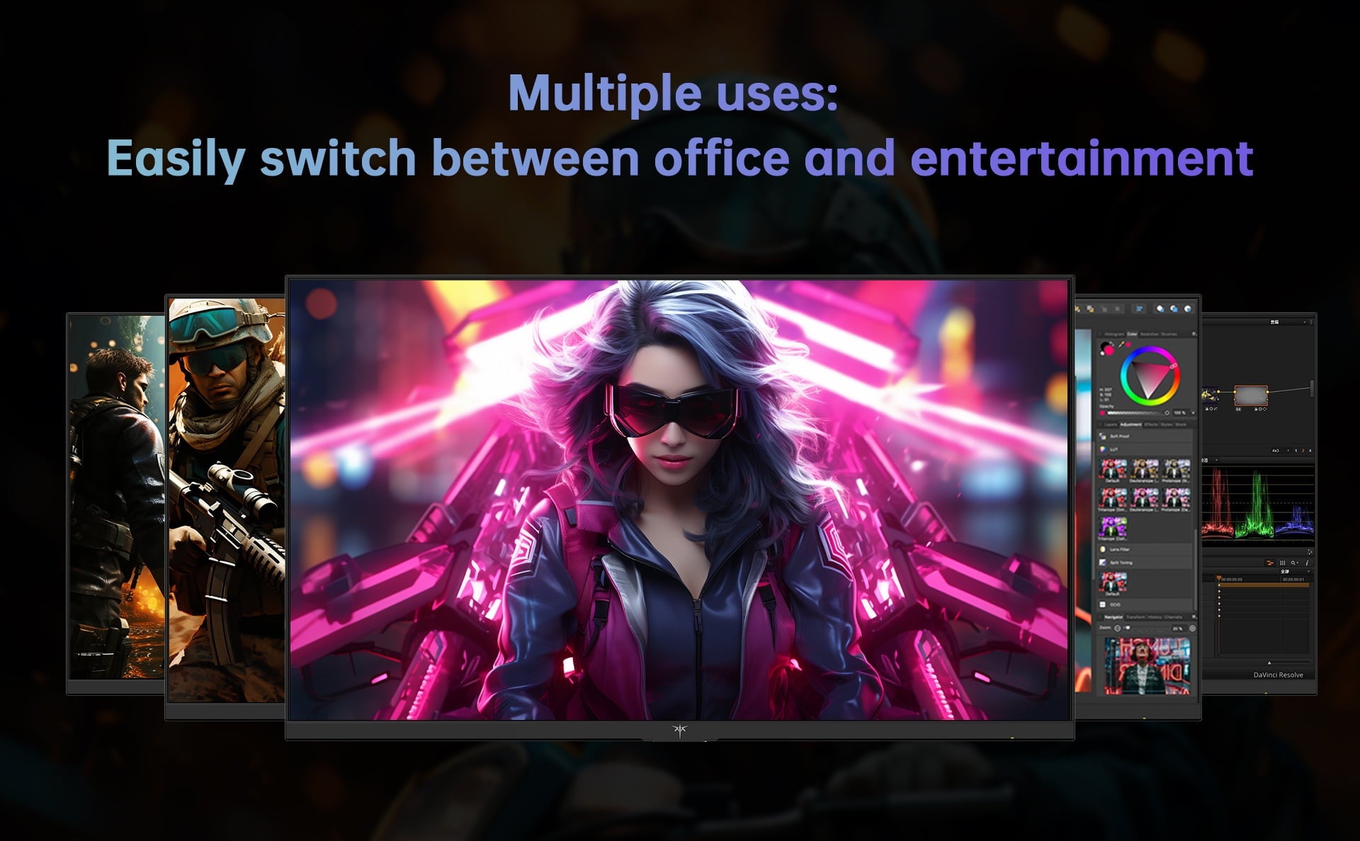 KTC H27V13 27-inch Gaming Monitor 100Hz 1920 x 1080 10 Bit 106% sRGB AdaptiveSync VESA Wall Mount Tilt Adjustment