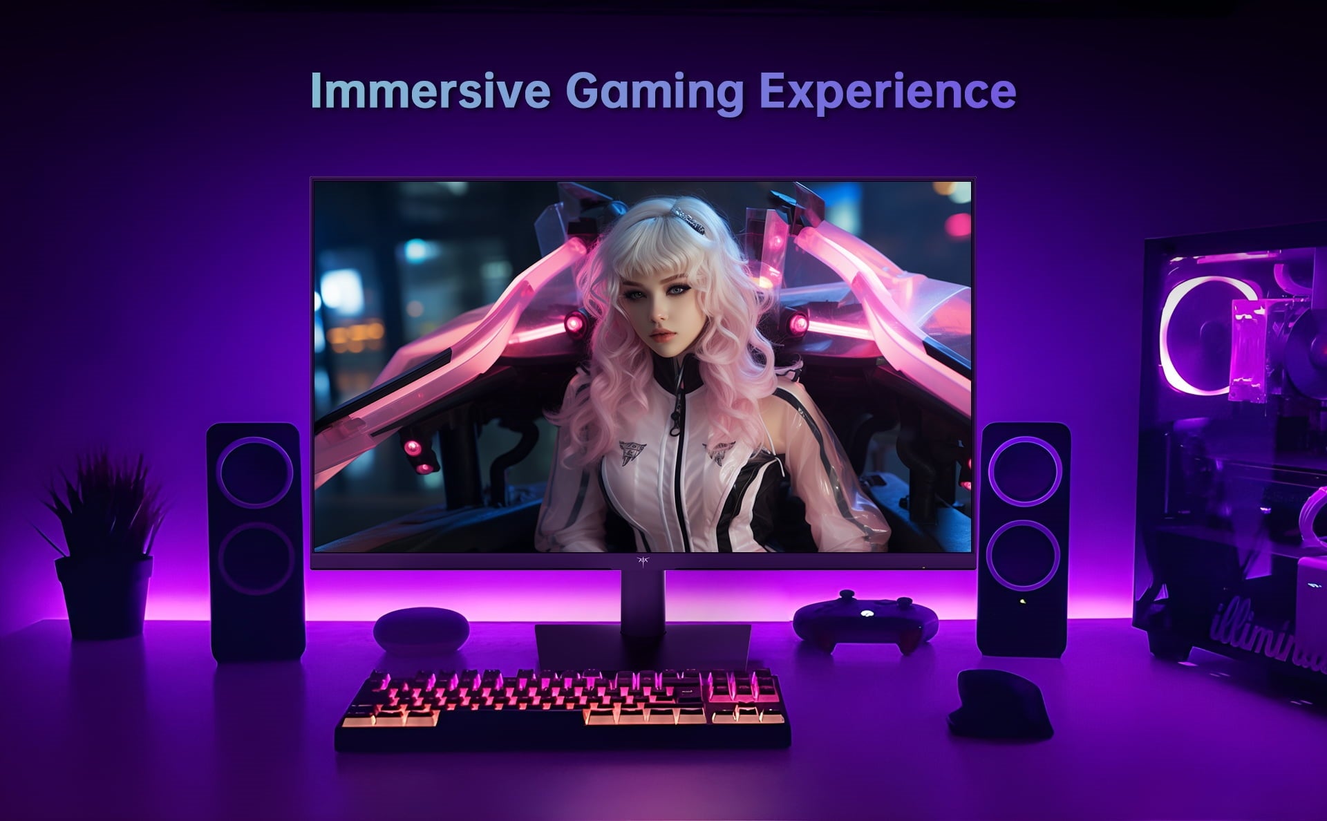 KTC H27V13 27-inch Gaming Monitor 100Hz 1920 x 1080 10 Bit 106% sRGB AdaptiveSync VESA Wall Mount Tilt Adjustment