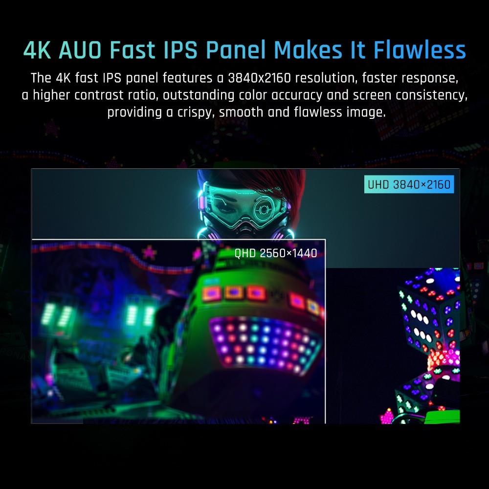 KTC M27P20 Pro 27-inch Mini LED Gaming Monitor, 3840x2160 UHD 160Hz 4K AUO Fast IPS Panel, 1ms MPRT Response Time, Quantum Dot Tech HDR 1000, FreeSync &amp; G-Sync, Built-in Speakers, USB3.0 UpStream 2xHDMI2.1 DP1.4 90W Type-C Audio KVM VESA Wall Mount