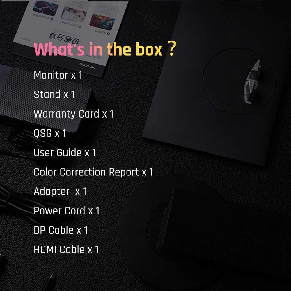 KTC M27T20 27 inch Mini-LED Gaming Monitor, 2560x1440 2K QHD 165Hz HVA 1ms MPRT Response Time Quantum Dot Tech HDR 1000, Compatible with FreeSync G-Sync, Built-in Speakers Ambient Light, USB3.0 UpStream 2xHDMI2.0 DP1.4 90W Type-C Audio KVM Wall Mount