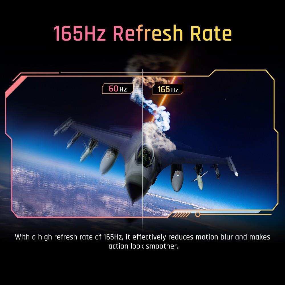 KTC M27T20 27 inch Mini-LED Gaming Monitor, 2560x1440 2K QHD 165Hz HVA 1ms MPRT Response Time Quantum Dot Tech HDR 1000, Compatible with FreeSync G-Sync, Built-in Speakers Ambient Light, USB3.0 UpStream 2xHDMI2.0 DP1.4 90W Type-C Audio KVM Wall Mount